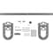 Ekena Millwork Premium Wagon Wheel Horseshoe Barn Door Hardware Set w/ 5' Track for 2 1/4" Doors, Flint Gray GB600155H2WFG - alternate 4